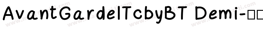 AvantGardelTcbyBT Demi字体转换
